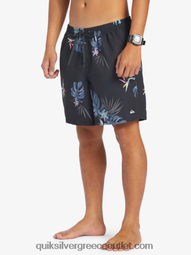 καθημερινή μίξη 17 βολέ Quiksilver άνδρες 66LP84681 μαύρος