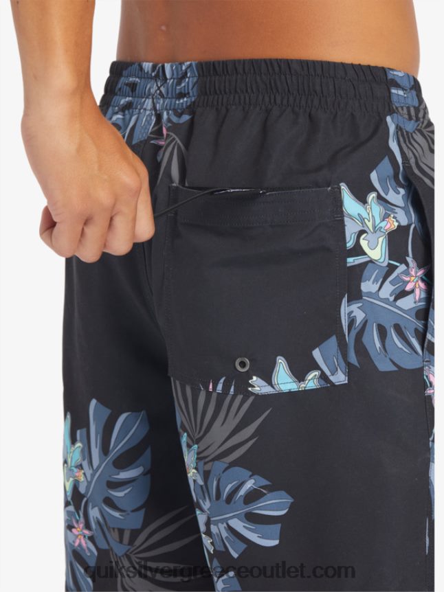 καθημερινή μίξη 17 βολέ Quiksilver άνδρες 66LP84681 μαύρος