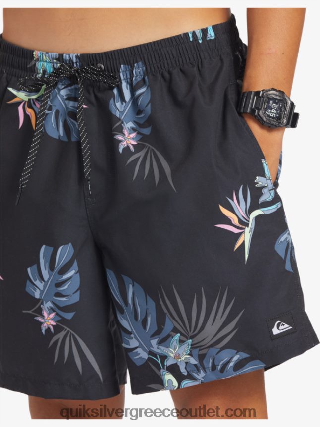 καθημερινή μίξη 17 βολέ Quiksilver άνδρες 66LP84681 μαύρος