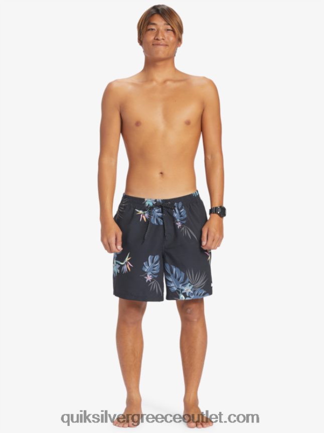 καθημερινή μίξη 17 βολέ Quiksilver άνδρες 66LP84681 μαύρος