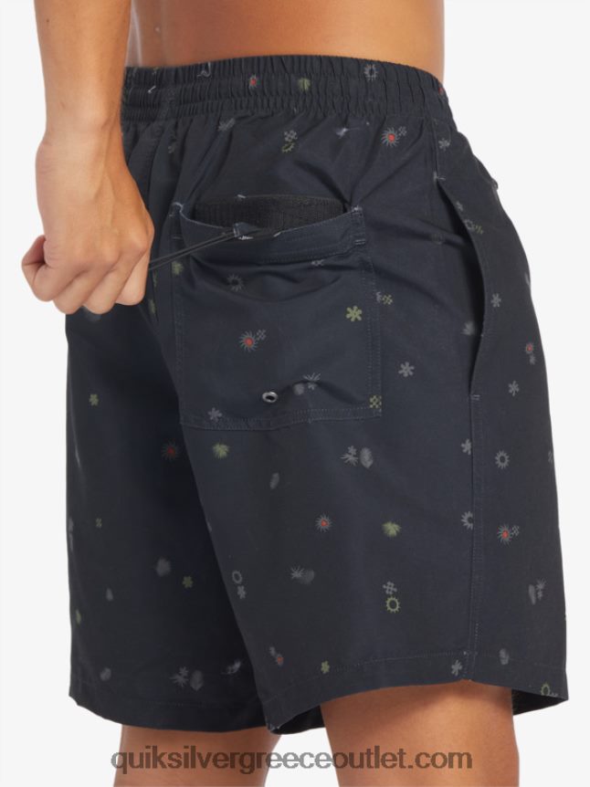 καθημερινή μίξη 17 βολέ Quiksilver άνδρες 66LP84682 ασφαλτικό σκυρόδερμα