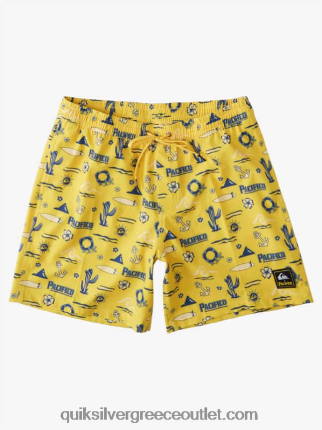 17 βολέ Quiksilver x Pacifico άνδρες 66LP841763 κίτρινο Pacifico quik volley