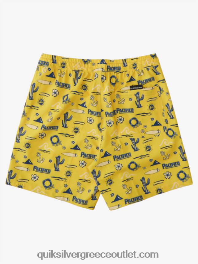 17 βολέ Quiksilver x Pacifico άνδρες 66LP841763 κίτρινο Pacifico quik volley