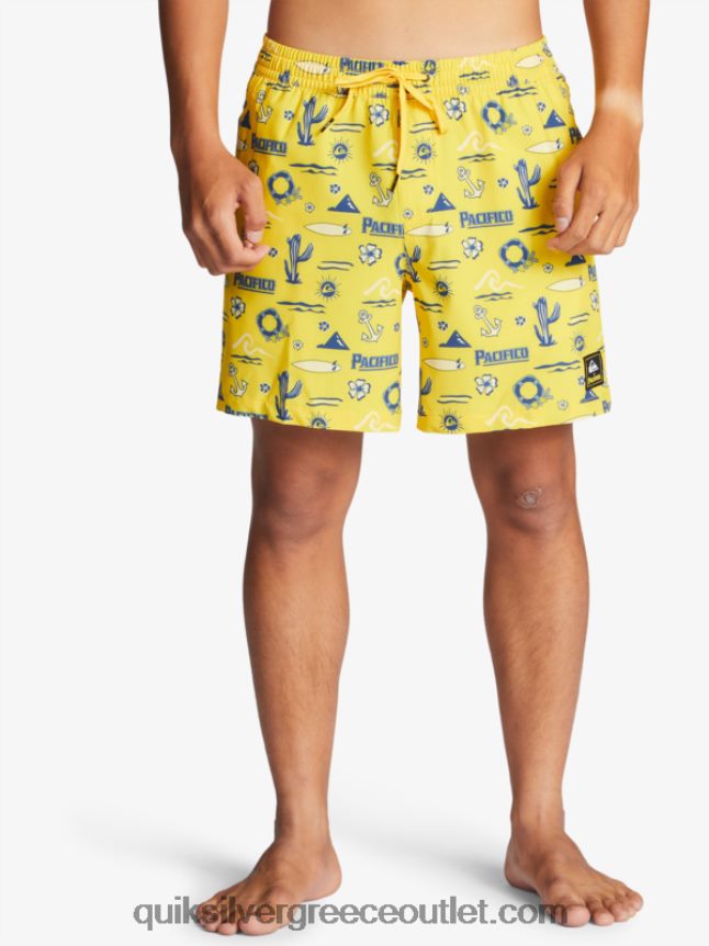 17 βολέ Quiksilver x Pacifico άνδρες 66LP841763 κίτρινο Pacifico quik volley