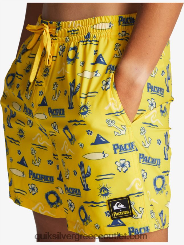 17 βολέ Quiksilver x Pacifico άνδρες 66LP841763 κίτρινο Pacifico quik volley