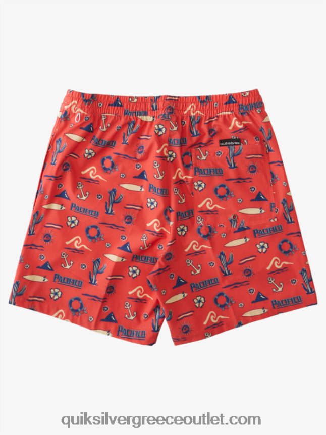 17 βολέ Quiksilver x Pacifico άνδρες 66LP841764 κόκκινο pacifico quiksilver volley