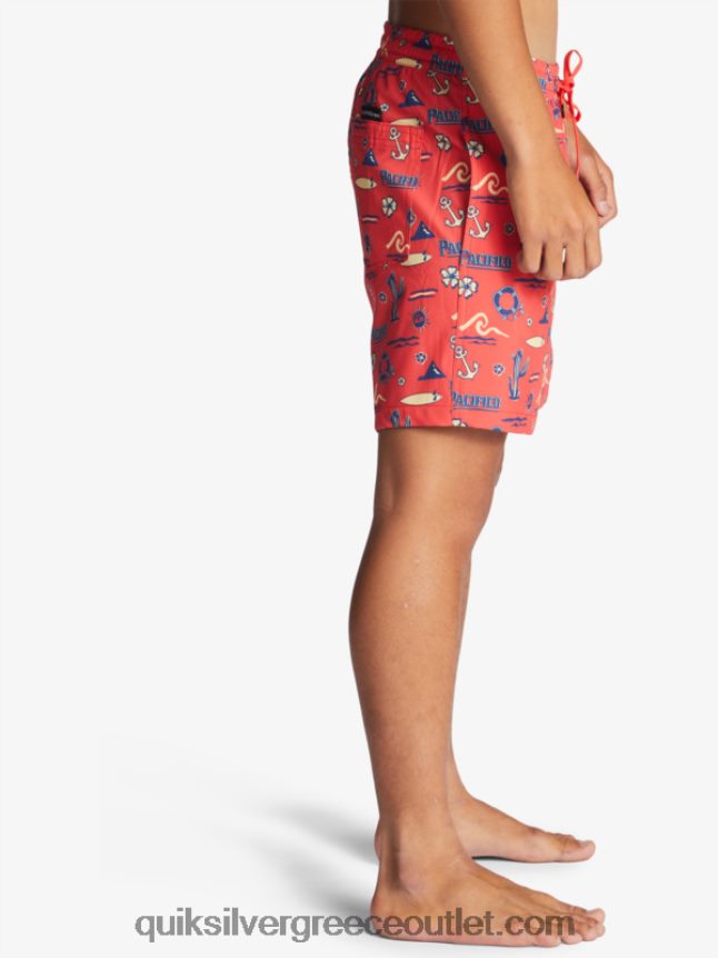 17 βολέ Quiksilver x Pacifico άνδρες 66LP841764 κόκκινο pacifico quiksilver volley
