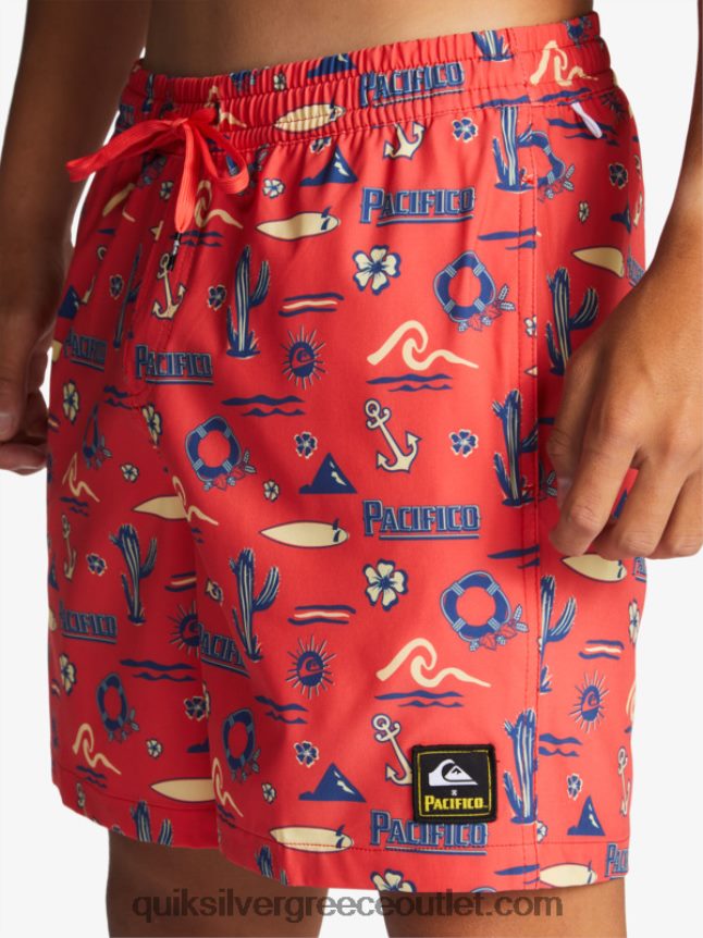 17 βολέ Quiksilver x Pacifico άνδρες 66LP841764 κόκκινο pacifico quiksilver volley