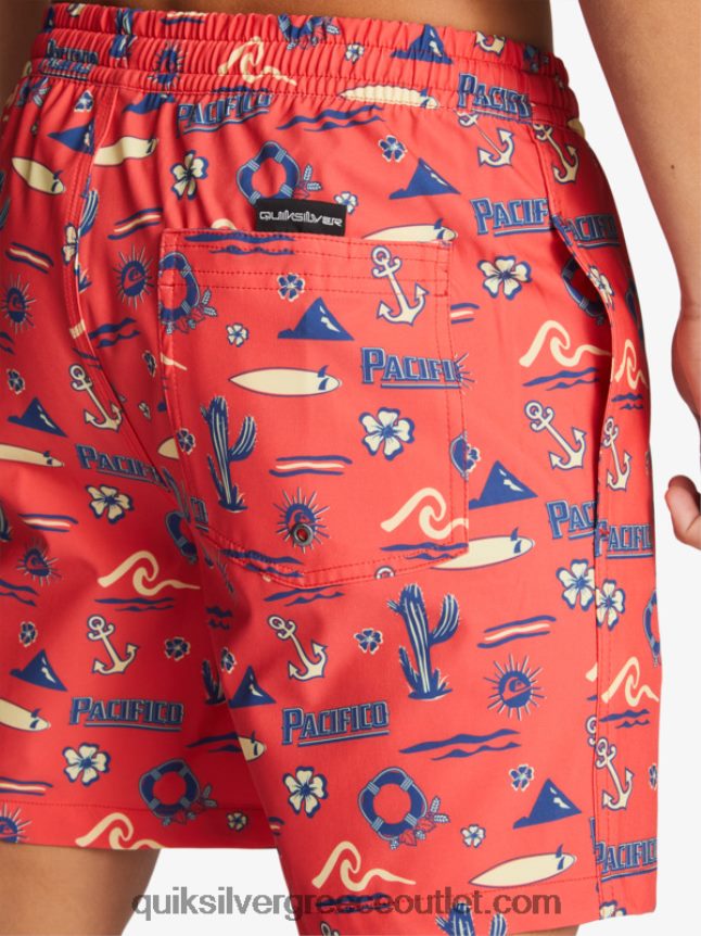 17 βολέ Quiksilver x Pacifico άνδρες 66LP841764 κόκκινο pacifico quiksilver volley