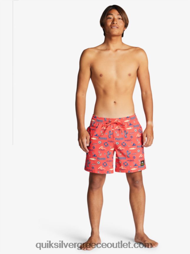 17 βολέ Quiksilver x Pacifico άνδρες 66LP841764 κόκκινο pacifico quiksilver volley
