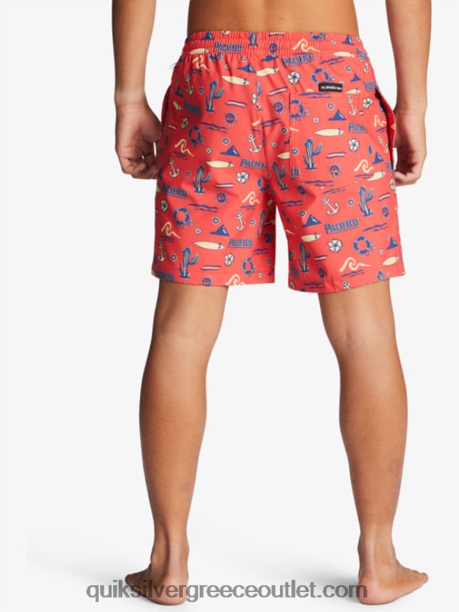 17 βολέ Quiksilver x Pacifico άνδρες 66LP841764 κόκκινο pacifico quiksilver volley