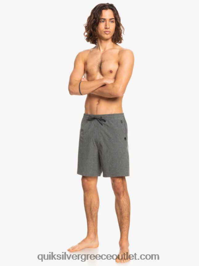 ελαστικό ερείκη αμφίβιο 18 υβριδικό σορτς Quiksilver άνδρες 66LP841664 μαύρος