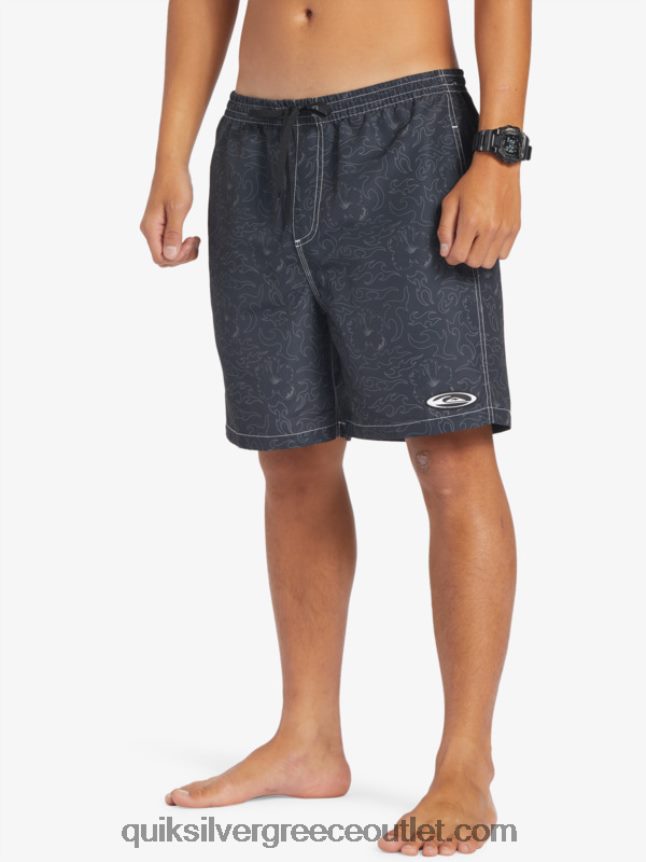 κρόνος 18 βολέ Quiksilver άνδρες 66LP84583 μαύρος