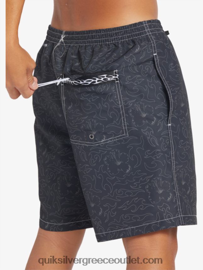 κρόνος 18 βολέ Quiksilver άνδρες 66LP84583 μαύρος