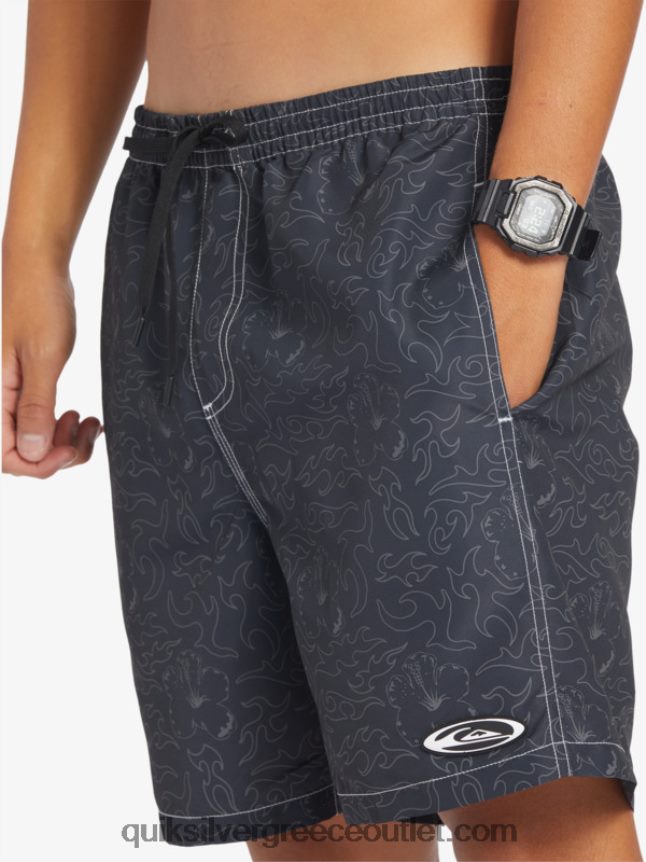 κρόνος 18 βολέ Quiksilver άνδρες 66LP84583 μαύρος