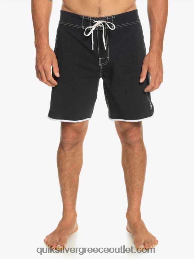 αυθεντικό χτένι 18 boardshort Quiksilver άνδρες 66LP8486 μαύρος