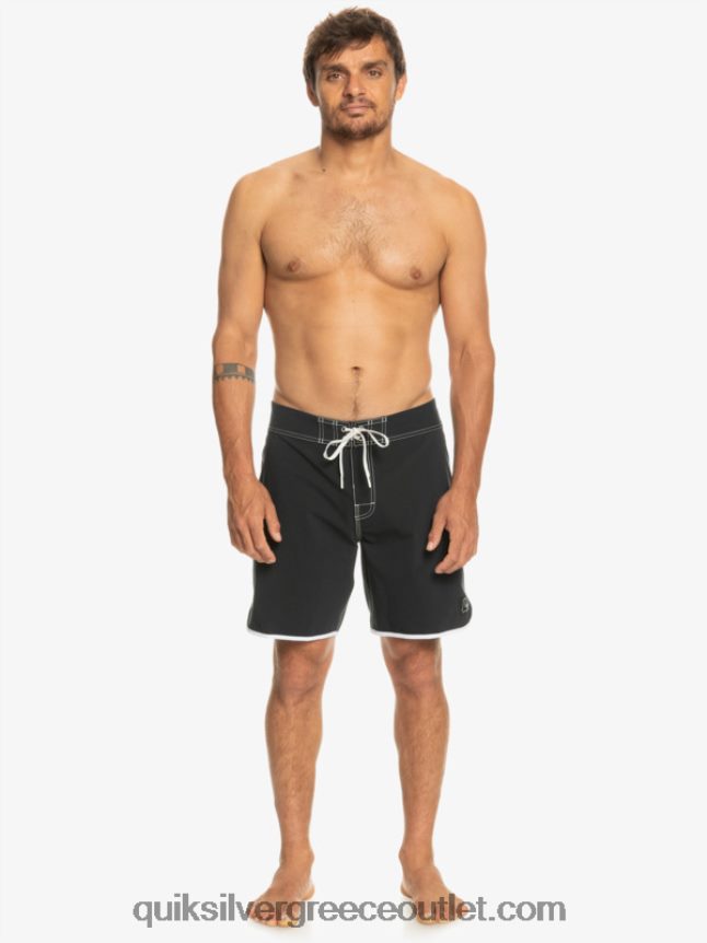 αυθεντικό χτένι 18 boardshort Quiksilver άνδρες 66LP8486 μαύρος