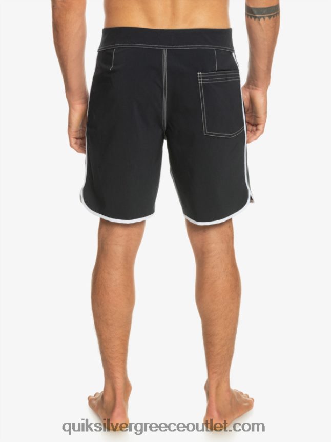 αυθεντικό χτένι 18 boardshort Quiksilver άνδρες 66LP8486 μαύρος