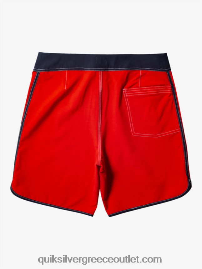 αυθεντικό χτένι 18 boardshort Quiksilver άνδρες 66LP8487 κόκκινο υψηλού κινδύνου