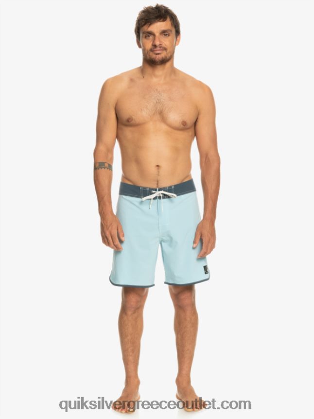 αυθεντικό χτένι 18 boardshort Quiksilver άνδρες 66LP8488 μπλε του ουρανού