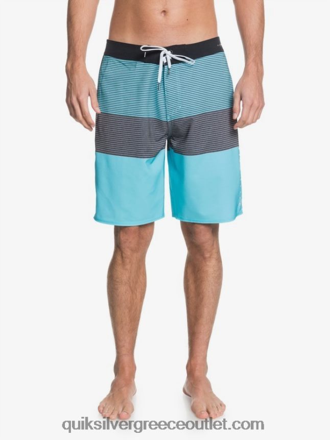 επισημάνετε τα ογκώδη 20 επιτραπέζια σορτς Quiksilver άνδρες 66LP841564 μπλε του Ειρηνικού