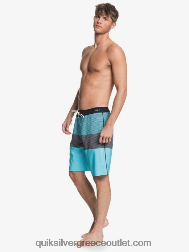 επισημάνετε τα ογκώδη 20 επιτραπέζια σορτς Quiksilver άνδρες 66LP841564 μπλε του Ειρηνικού