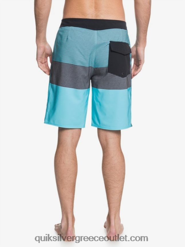επισημάνετε τα ογκώδη 20 επιτραπέζια σορτς Quiksilver άνδρες 66LP841564 μπλε του Ειρηνικού