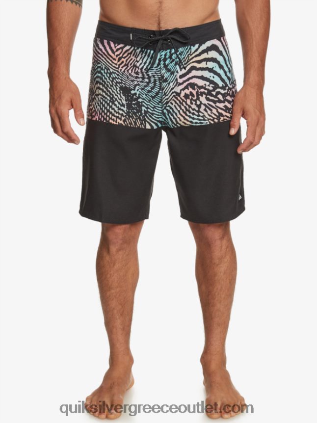καθημερινή διαίρεση 20 ταμπλό Quiksilver άνδρες 66LP84669 μαύρος