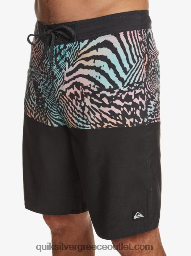 καθημερινή διαίρεση 20 ταμπλό Quiksilver άνδρες 66LP84669 μαύρος