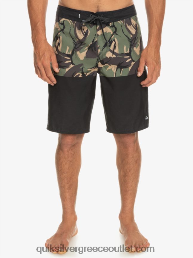 καθημερινή διαίρεση 20 ταμπλό Quiksilver άνδρες 66LP84671 μαύρος