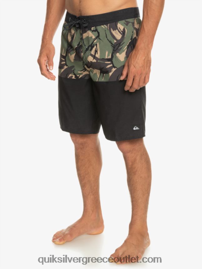 καθημερινή διαίρεση 20 ταμπλό Quiksilver άνδρες 66LP84671 μαύρος