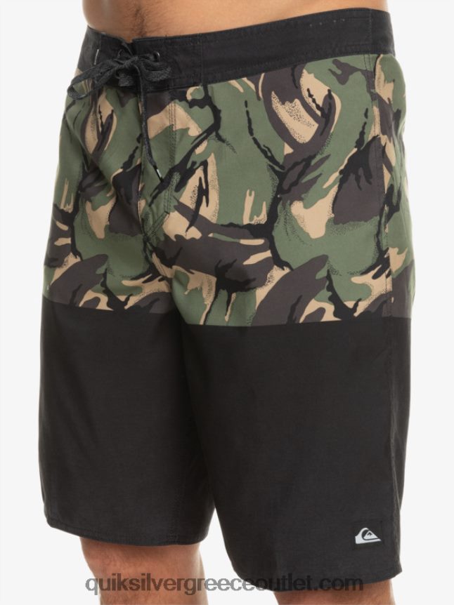 καθημερινή διαίρεση 20 ταμπλό Quiksilver άνδρες 66LP84671 μαύρος