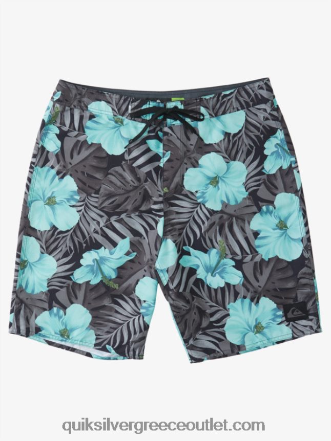 καθημερινά κλασικά φλοράλ 20 boardshorts Quiksilver άνδρες 66LP841683 μαύρο d φλοράλ