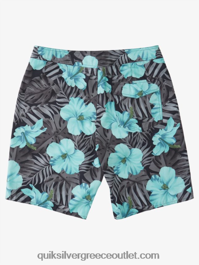 καθημερινά κλασικά φλοράλ 20 boardshorts Quiksilver άνδρες 66LP841683 μαύρο d φλοράλ