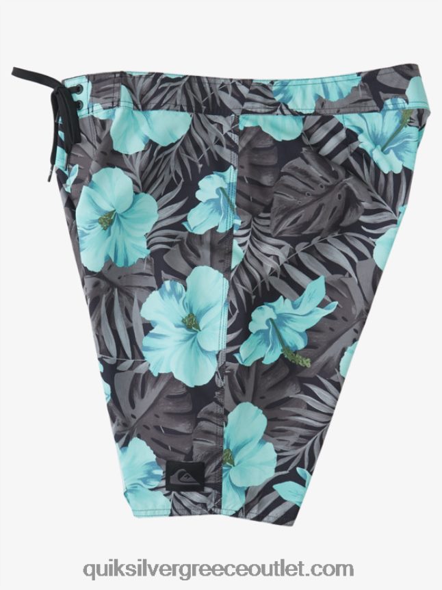 καθημερινά κλασικά φλοράλ 20 boardshorts Quiksilver άνδρες 66LP841683 μαύρο d φλοράλ