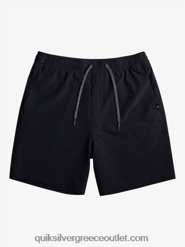 Ocean elastic 18 σορτς αμφίβια Quiksilver άνδρες 66LP84342 μαύρος