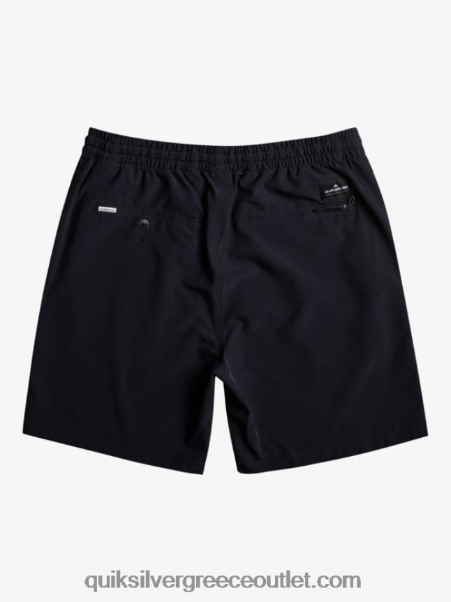Ocean elastic 18 σορτς αμφίβια Quiksilver άνδρες 66LP84342 μαύρος