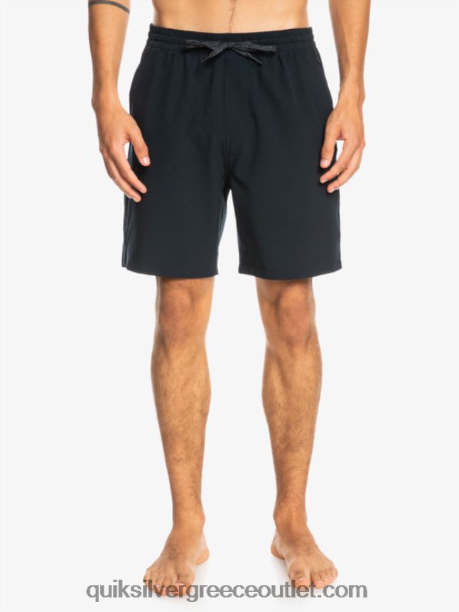 Ocean elastic 18 σορτς αμφίβια Quiksilver άνδρες 66LP84342 μαύρος