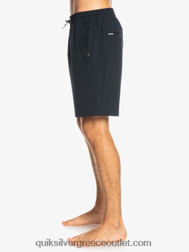 Ocean elastic 18 σορτς αμφίβια Quiksilver άνδρες 66LP84342 μαύρος