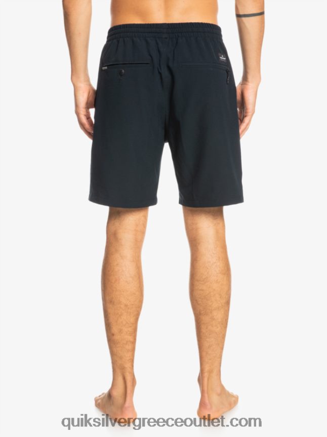 Ocean elastic 18 σορτς αμφίβια Quiksilver άνδρες 66LP84342 μαύρος