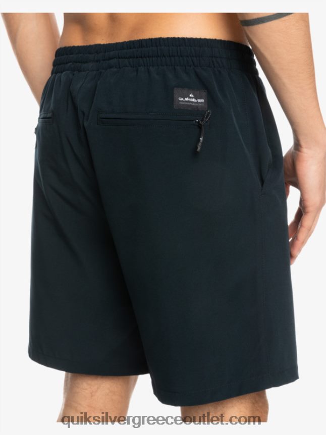 Ocean elastic 18 σορτς αμφίβια Quiksilver άνδρες 66LP84342 μαύρος