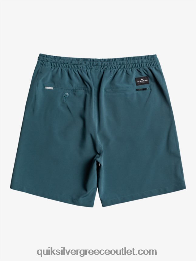 Ocean elastic 18 σορτς αμφίβια Quiksilver άνδρες 66LP84345 μεσάνυχτα ναυτικό