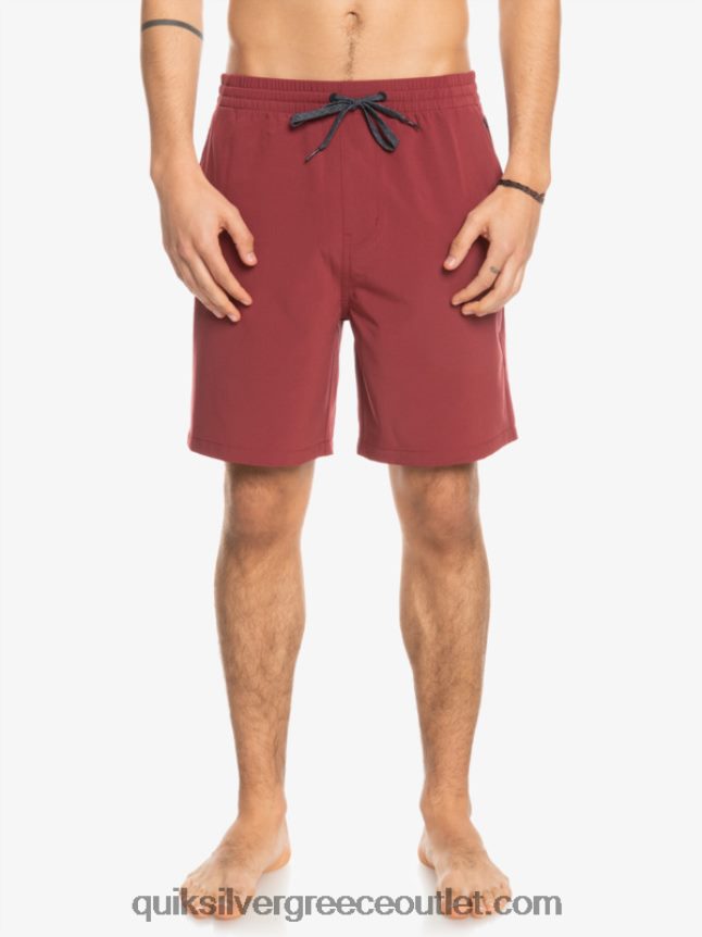 Ocean elastic 18 σορτς αμφίβια Quiksilver άνδρες 66LP84350 ρουμπίνι κρασί