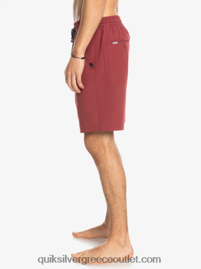 Ocean elastic 18 σορτς αμφίβια Quiksilver άνδρες 66LP84350 ρουμπίνι κρασί