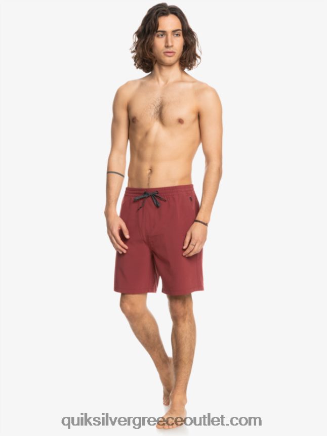 Ocean elastic 18 σορτς αμφίβια Quiksilver άνδρες 66LP84350 ρουμπίνι κρασί