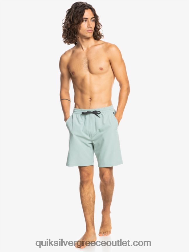 Ocean elastic 18 σορτς αμφίβια Quiksilver άνδρες 66LP84352 πράσινο περιβάλλον