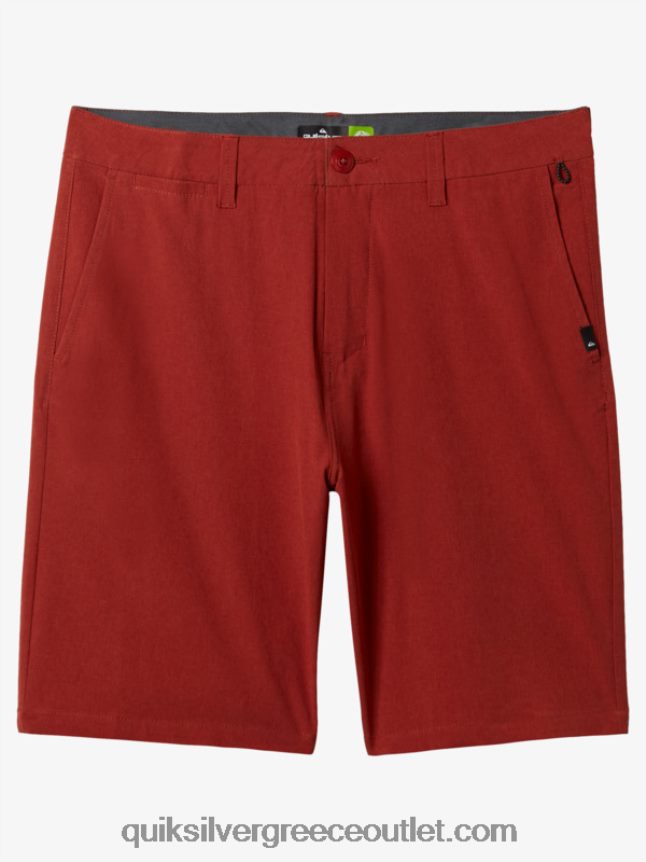 Union Heather 20 αμφίβια boardshort Quiksilver άνδρες 66LP8467 κόκκινη ώχρα