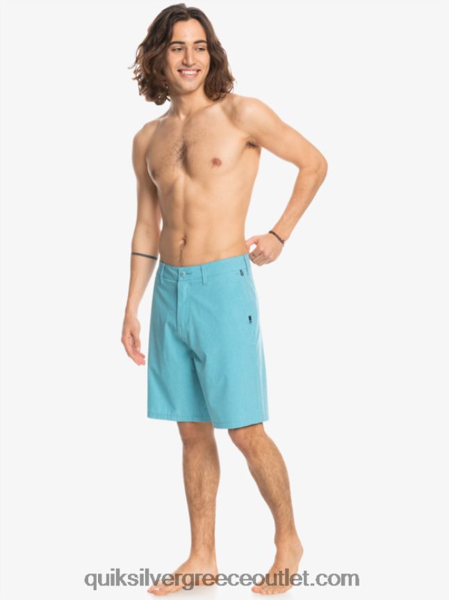 Union Heather 20 αμφίβια boardshort Quiksilver άνδρες 66LP8475 μπλε δελφίνι