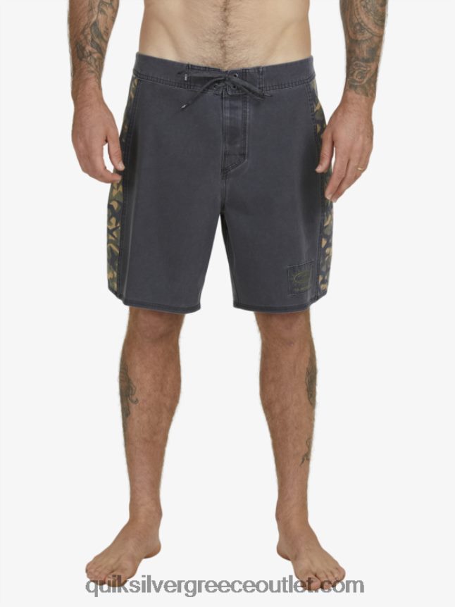 boardshort 18 surfsilk arch Quiksilver άνδρες 66LP841697 μαύρος