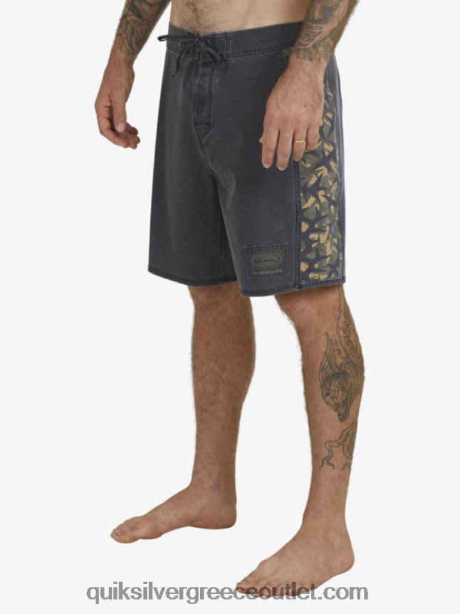 boardshort 18 surfsilk arch Quiksilver άνδρες 66LP841697 μαύρος